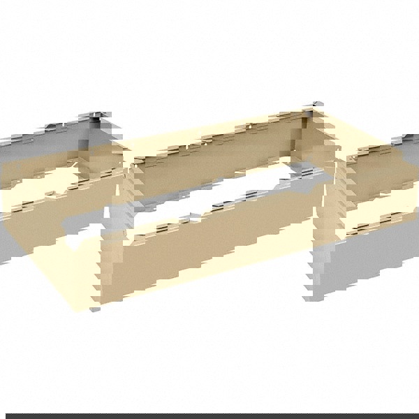 Three Wide Closed Locker Base, 36w X 18d X 6h, Sand